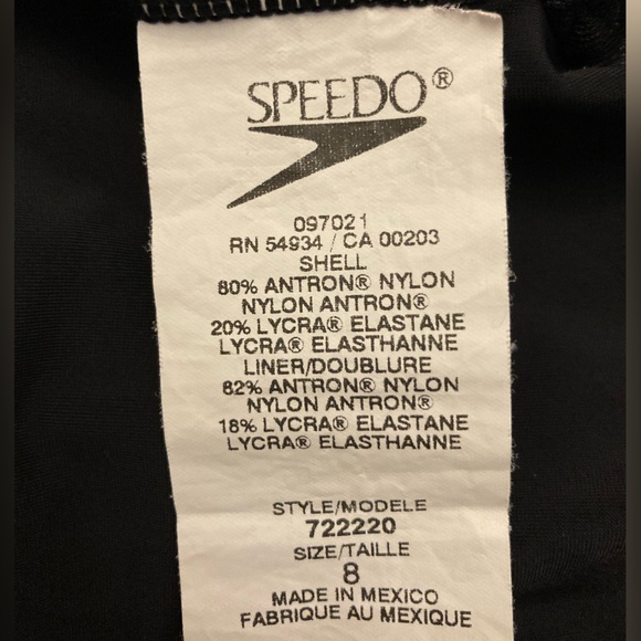 Gently Worn Women’s Black SPEEDO Tankini, size 8/10 - Picture 4 of 8